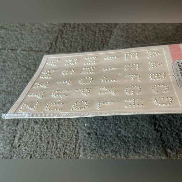 Pearl A to Z Alphabet Letter Decoration Sticker Sheet Spelling Name Japan Kawaii - Picture 4 of 8